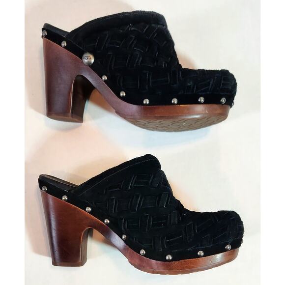 Uggs Arroyo Weave Suede Mules-3362- US Sz. 7 - Picture 4 of 10